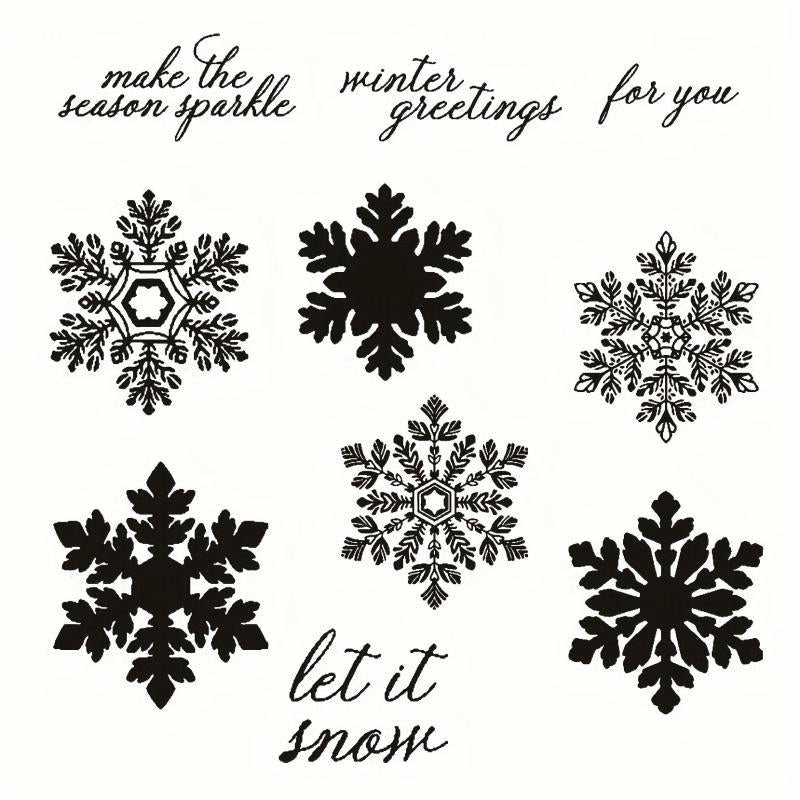 Christmas Snow Metal Cutting Dies Stamp Stencils Scrapbooking Embossing