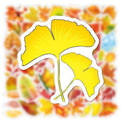 50 Maple Leaf Series Graffiti Stickers Waterproof DIY Creative Toy