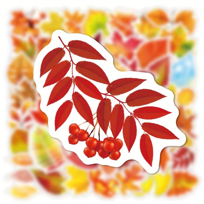 50 Maple Leaf Series Graffiti Stickers Waterproof DIY Creative Toy