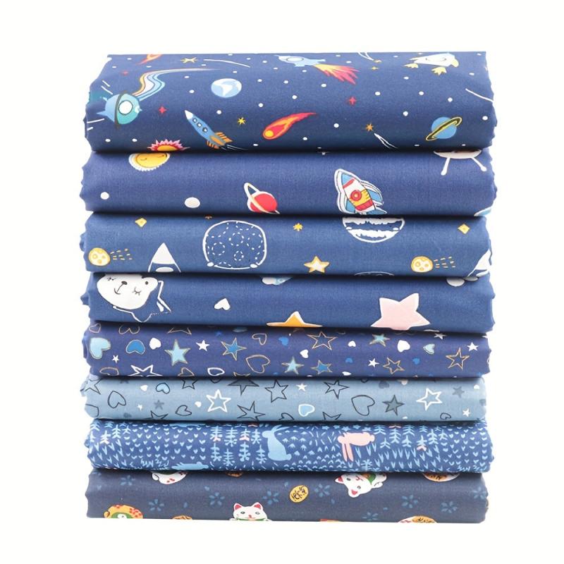 8 Piece 100 Cotton Fat Pack Quilted Sewing Craft DIY Making Supplies