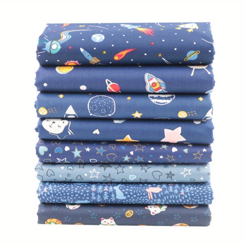 8 Piece 100 Cotton Fat Pack Quilted Sewing Craft DIY Making Supplies