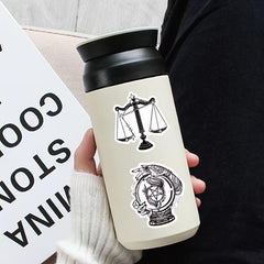 50pcs Astrology Waterproof Pvc Graffiti Decorative Sticker Packs For Kids