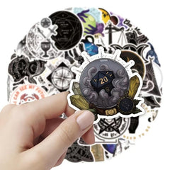 50pcs Astrology Waterproof Pvc Graffiti Decorative Sticker Packs For Kids