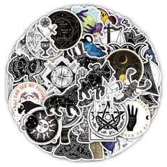 50pcs Astrology Waterproof Pvc Graffiti Decorative Sticker Packs For Kids