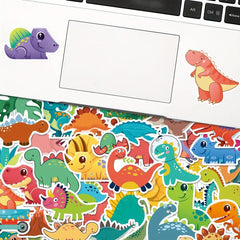 50pcs Doodle T-Rex Series Stickers For Luggage Laptop Car