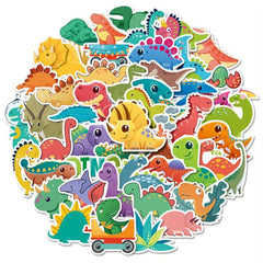 50pcs Doodle T-Rex Series Stickers For Luggage Laptop Car