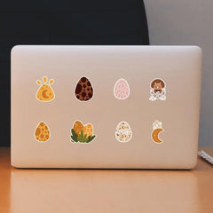 50pcs Dinosaur Doodle Stickers Laptop Car Water Bottles PVC Waterproof Stickers
