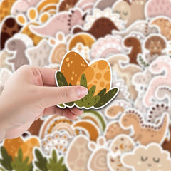 50pcs Dinosaur Doodle Stickers Laptop Car Water Bottles PVC Waterproof Stickers