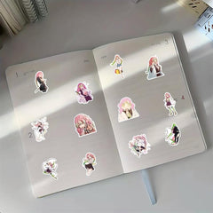 50pcs Anime Stickers Waterproof for Laptop Water Bottles Skateboard