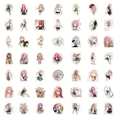 50pcs Anime Stickers Waterproof for Laptop Water Bottles Skateboard
