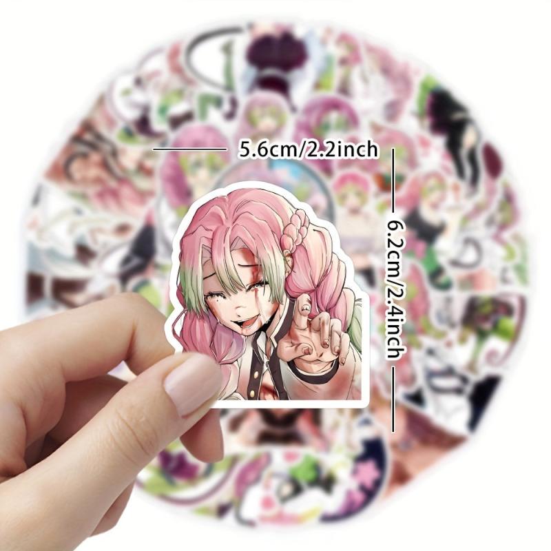 50pcs Anime Stickers Waterproof for Laptop Water Bottles Skateboard