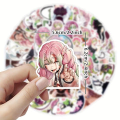 50pcs Anime Stickers Waterproof for Laptop Water Bottles Skateboard