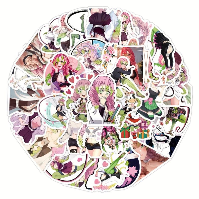 50pcs Anime Stickers Waterproof for Laptop Water Bottles Skateboard