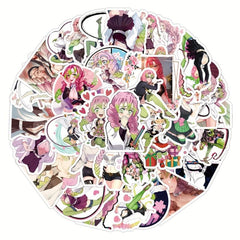 50pcs Anime Stickers Waterproof for Laptop Water Bottles Skateboard