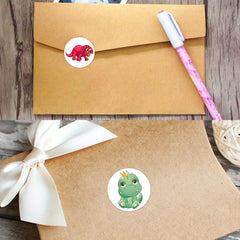 500pcs Dinosaur Mixed Stickers Roll Small Animal Sealing Stickers
