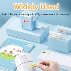 Cartoon Cars Name Stickers Personal Waterproof Label For School Stationery