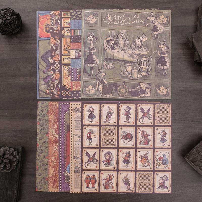 10 Sheets Alice Halloween Stickers for DIY Crafts & Journals