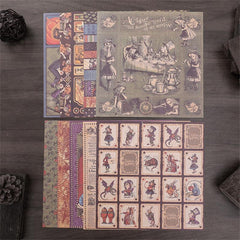 10 Sheets Alice Halloween Stickers for DIY Crafts & Journals