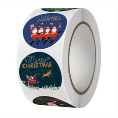 500pcs Merry Christmas Round Label Stickers DIY Creative Funny Scrapbook Decor