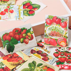40 Strawberry Card Stickers for Scrapbooking Arts & Crafts
