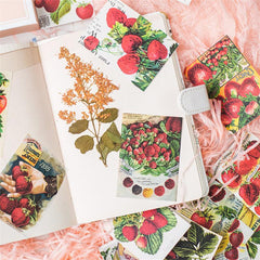 40 Strawberry Card Stickers for Scrapbooking Arts & Crafts