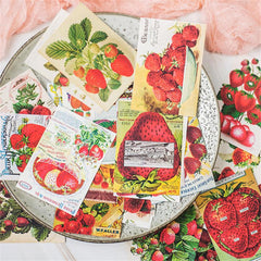 40 Strawberry Card Stickers for Scrapbooking Arts & Crafts