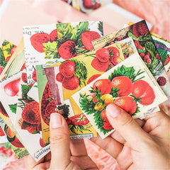 40 Strawberry Card Stickers for Scrapbooking Arts & Crafts