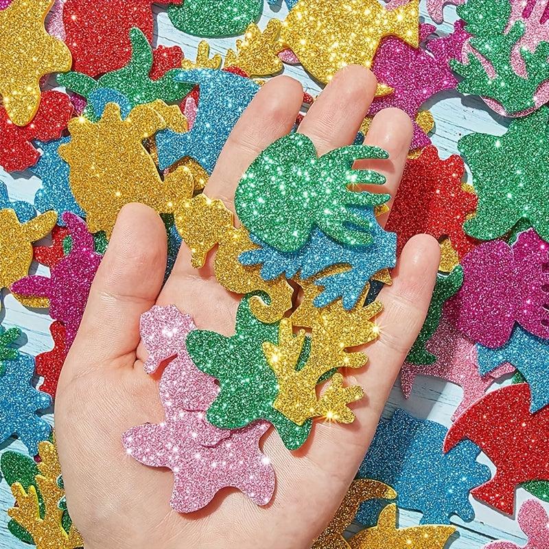 60pcs Marine Animal Golden Foam Stickers for DIY Party Activities