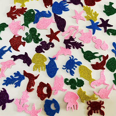 60pcs Marine Animal Golden Foam Stickers for DIY Party Activities