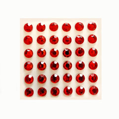 Red Rhinestone Self-adhesive Stickers for Accessories