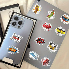 50pcs Explosion Cloud Stickers Water Bottle Laptop Skateboard Phone Stickers