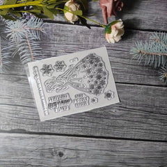 Christmas Theme Stamp for DIY Hand Account Card Making