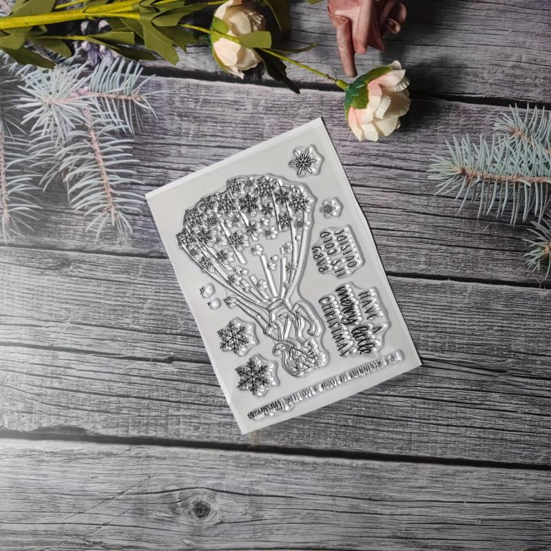 Christmas Theme Stamp for DIY Hand Account Card Making