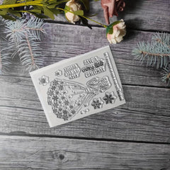 Christmas Theme Stamp for DIY Hand Account Card Making