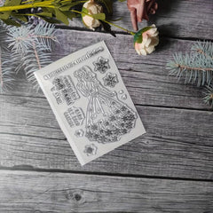 Christmas Theme Stamp for DIY Hand Account Card Making