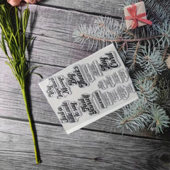 Culture Theme Stamp for DIY Hand Account Card Making