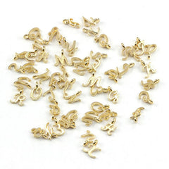 26 Letters Matching Pendant Set Golden Accessories DIY Bracelet