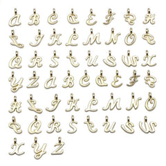 26 Letters Matching Pendant Set Golden Accessories DIY Bracelet
