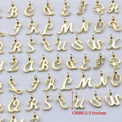 26 Letters Matching Pendant Set Golden Accessories DIY Bracelet