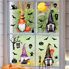 Gnome Witch Tombstone Halloween Decoration Sticker
