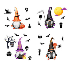 Gnome Witch Tombstone Halloween Decoration Sticker