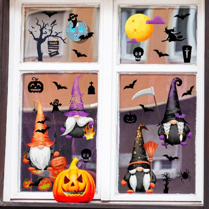 Gnome Witch Tombstone Halloween Decoration Sticker
