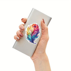 50pcs Peacock Graffiti Stickers For Mobile Computer Luggage