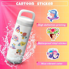 100pcs Mental Health Stickers - Inspirational Words for Water Bottles
