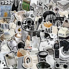 60pcs Modern Stickers for DIY Computer Scrapbooking Stationery Arts Crafts Decor