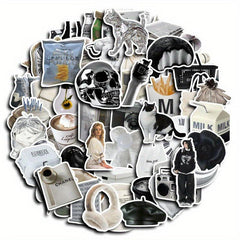 60pcs Modern Stickers for DIY Computer Scrapbooking Stationery Arts Crafts Decor