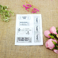DIY Transparent Square Letter Stamp for Customized Labels