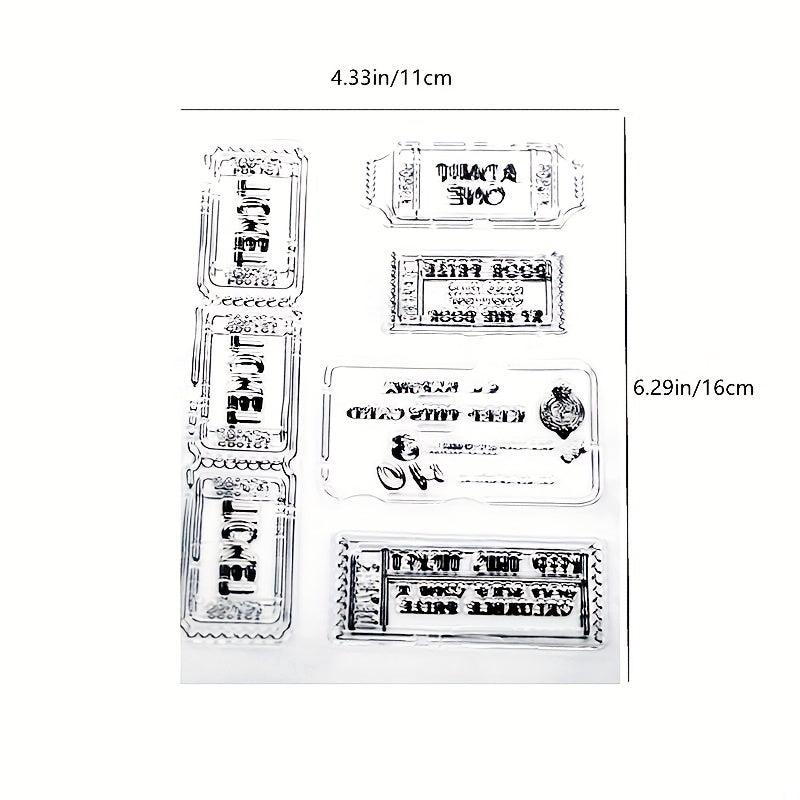 DIY Transparent Square Letter Stamp for Customized Labels
