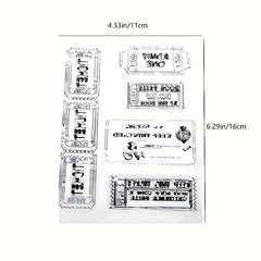 DIY Transparent Square Letter Stamp for Customized Labels