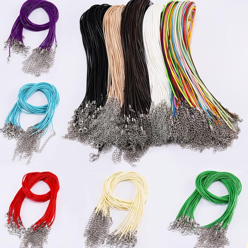 10pcs Pack Necklace Cord Wax Cord 1.5mm/2.0mm Pendant Cord Lanyard